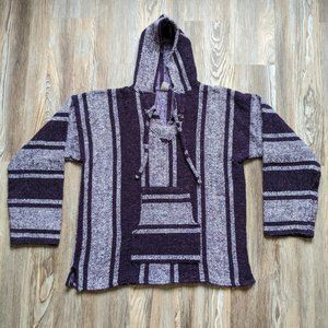 Host Pick! / Baja Hoodie / Unisex / Purple & White / Hooded / Pullover / XL